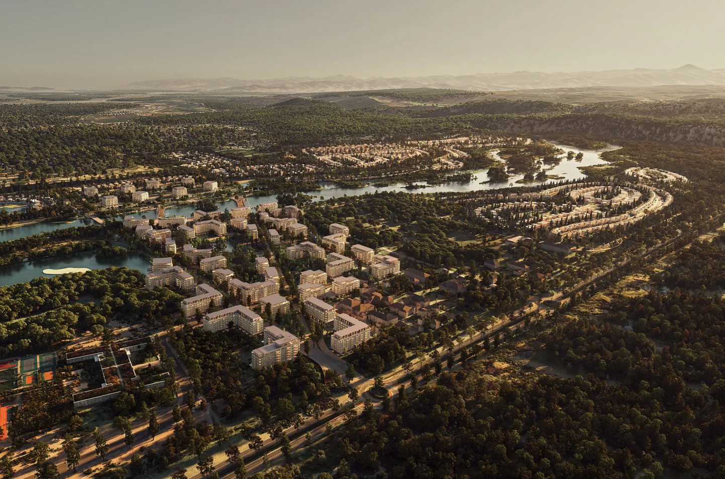 Riverside apartment district at Eagle Hills Tbilisi Waterfront